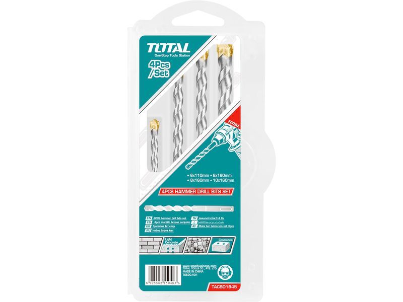 SDS Plus Betonbohrer, 4er-Set SDS Plus Betonbohrer, 4er-Set