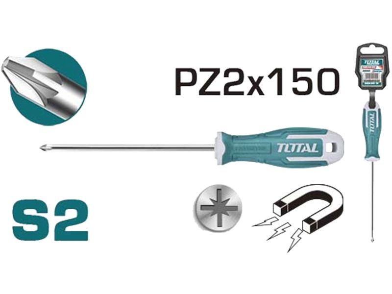 Schraubendreher, PZ 2x150mm, Industrie Schraubendreher, PZ 2x150mm, Industrie